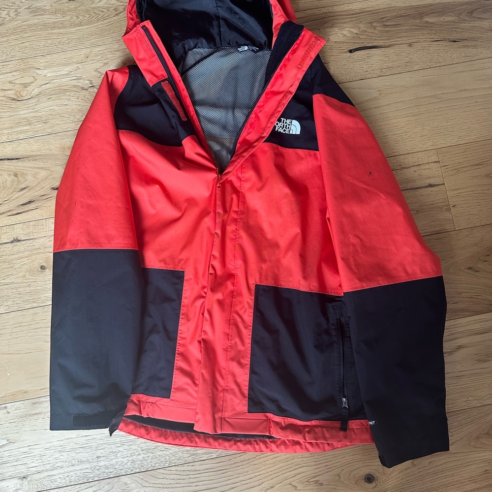 The North Face Vibrant Orange and Black Outdoor Jacket